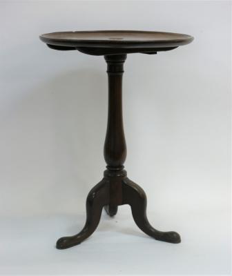 Appraisal: A Victorian tripod table the circular tilt top cm diameter