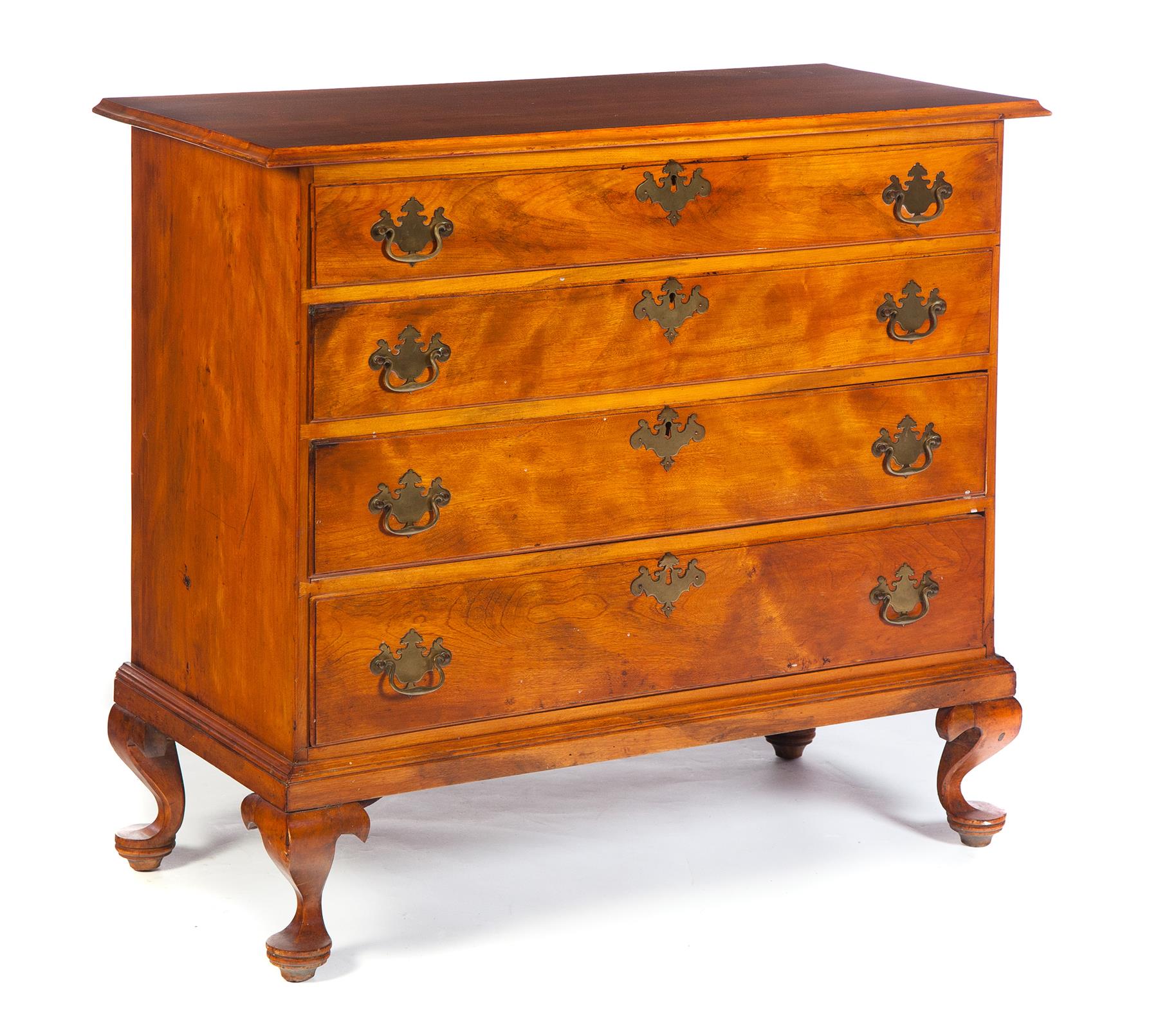 Appraisal: AMERICAN CHIPPENDALE CHEST Third quarter- th century cherry with pine