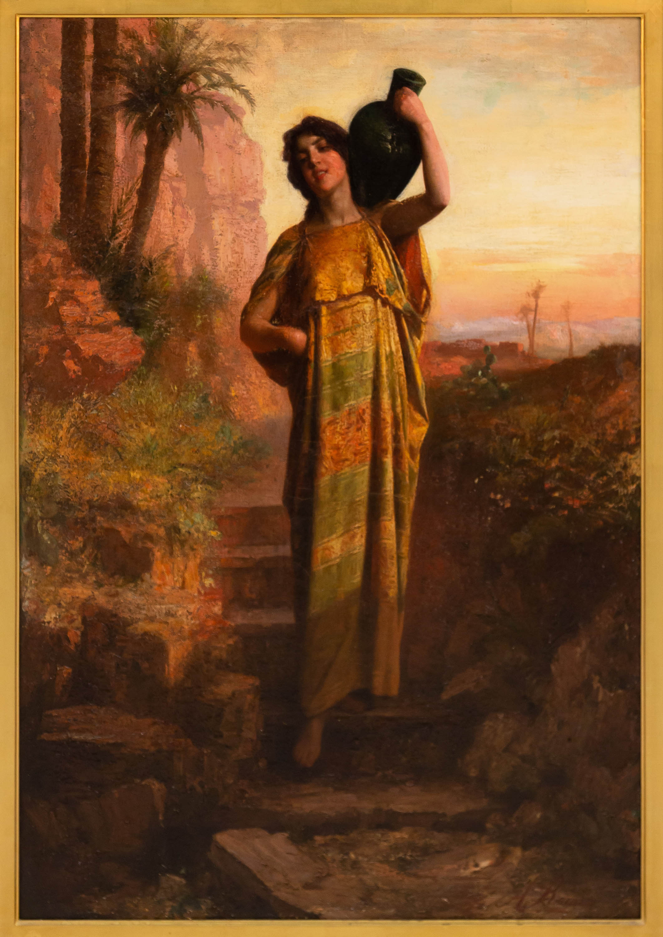 Appraisal: A ROMES TH CENTURY REBECCA AT THE WELL MIDDLE EASTERN