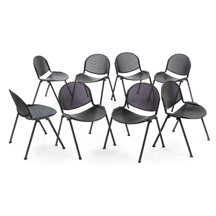 Appraisal: Roberto Lucci and Paolo Orlandini''Modulamm'' stacking chairs set of by