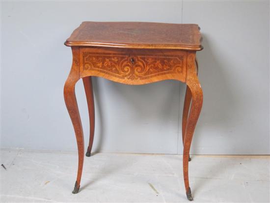 Appraisal: th century French kingwood dressing table the hinged top with