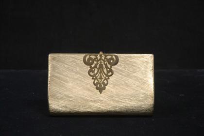 Appraisal: Two Rodo clutches s One in brushed gold with filigree