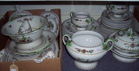 Appraisal: A Copeland Spode floral dinner service Peplow pattern comprising soup