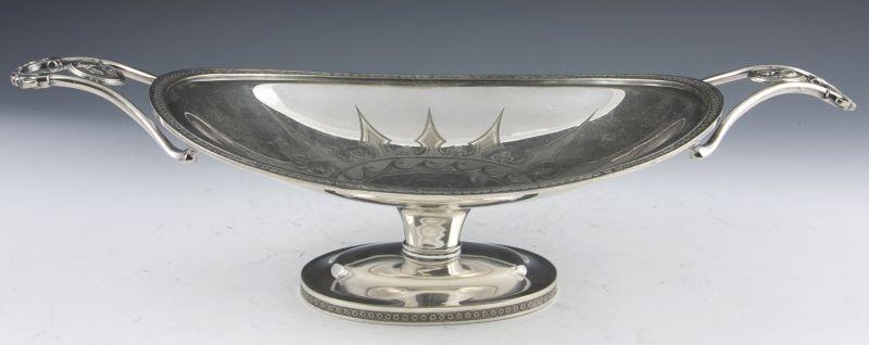 Appraisal: Medallion Period Sliverplate Cake Basket Manhattan Silver Plate Co -