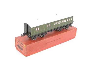 Appraisal: Hornby O Gauge st rd SR No Corridor Brake End