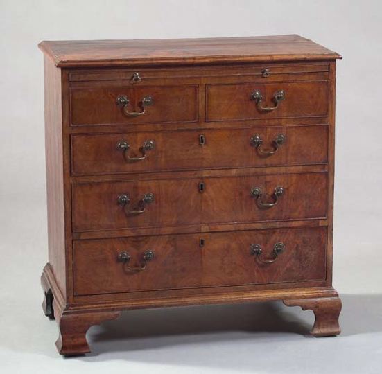 Appraisal: George III Mahogany Chest first quarter th century the rectangular