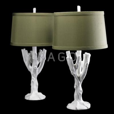 Appraisal: STYLE OF JOHN DICKINSON Pair of table lamps USA s