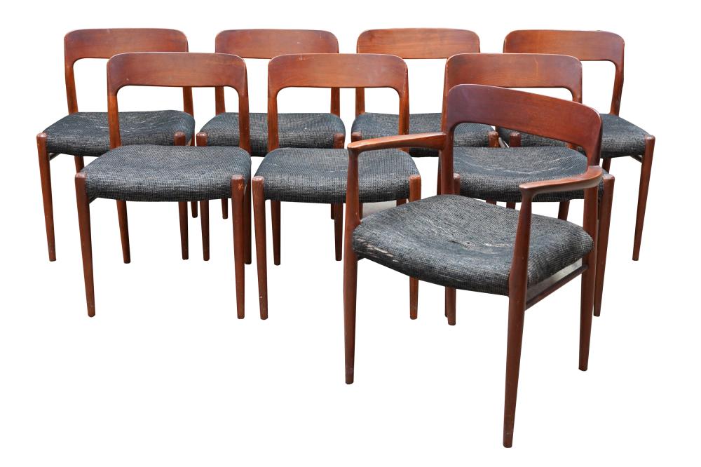 Appraisal: NIELS OTTO MOLLER EIGHT 'MODEL ' DINING CHAIRSmanufactured by J