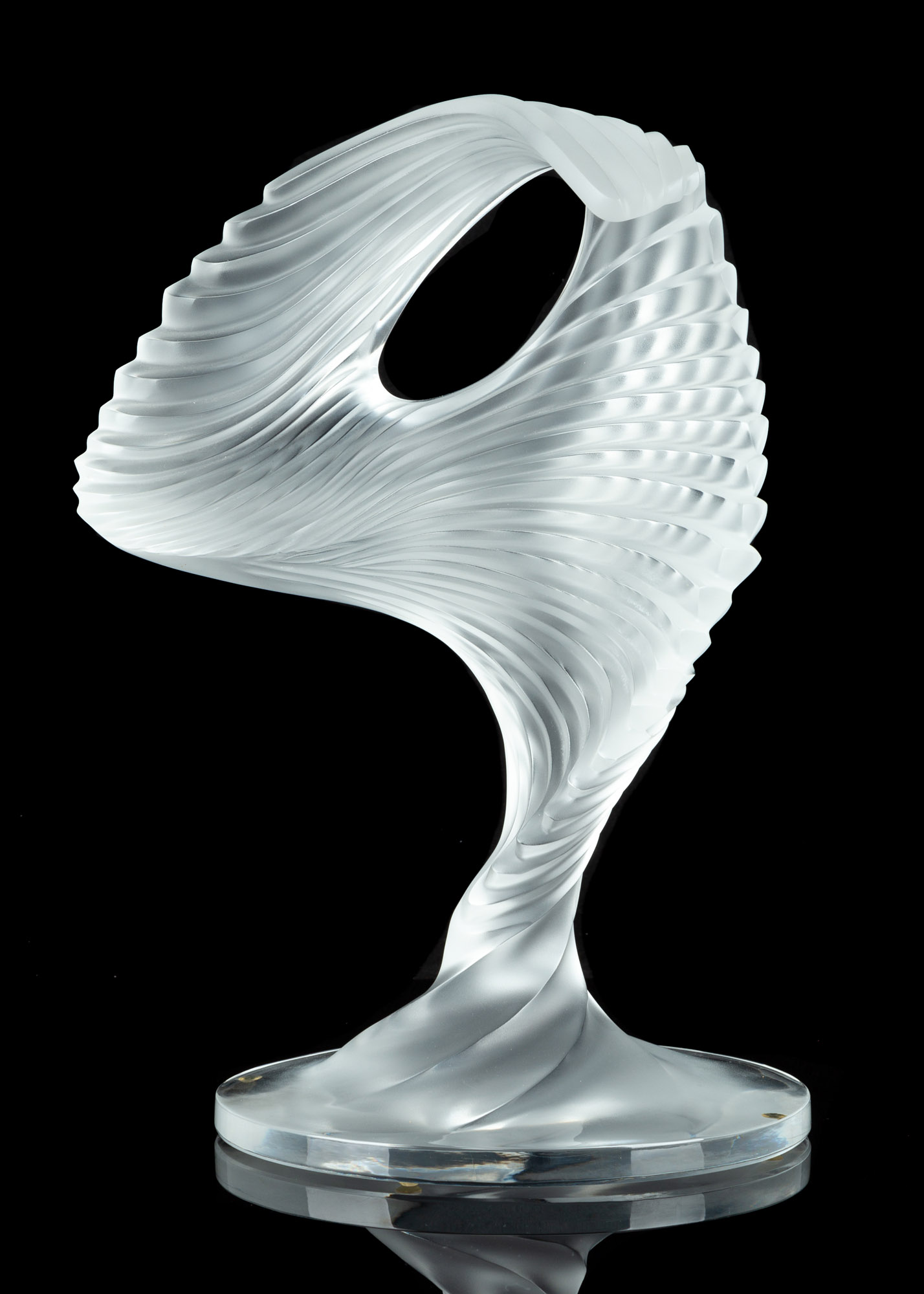 Appraisal: LALIQUE TROPHEE FROSTED SCULPTURE Inscribed 'Lalique France'