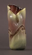 Appraisal: Signed Blown Glass Vase c Blown glass vase has a