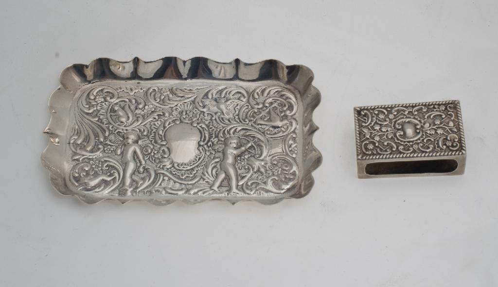 Appraisal: LATE VICTORIAN SILVER PIN TRAY WILLIAM GIBSON JOHN LANGHAM LONDON