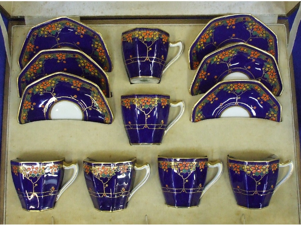 Appraisal: Royal Doulton Cabaret set in box comprising six coffee cups