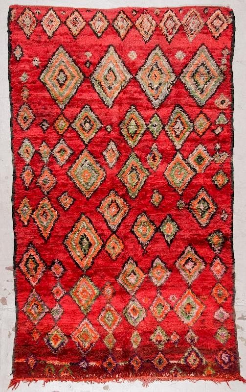 Appraisal: Vintage Moroccan Rug ' '' x ' Vintage Moroccan Rug