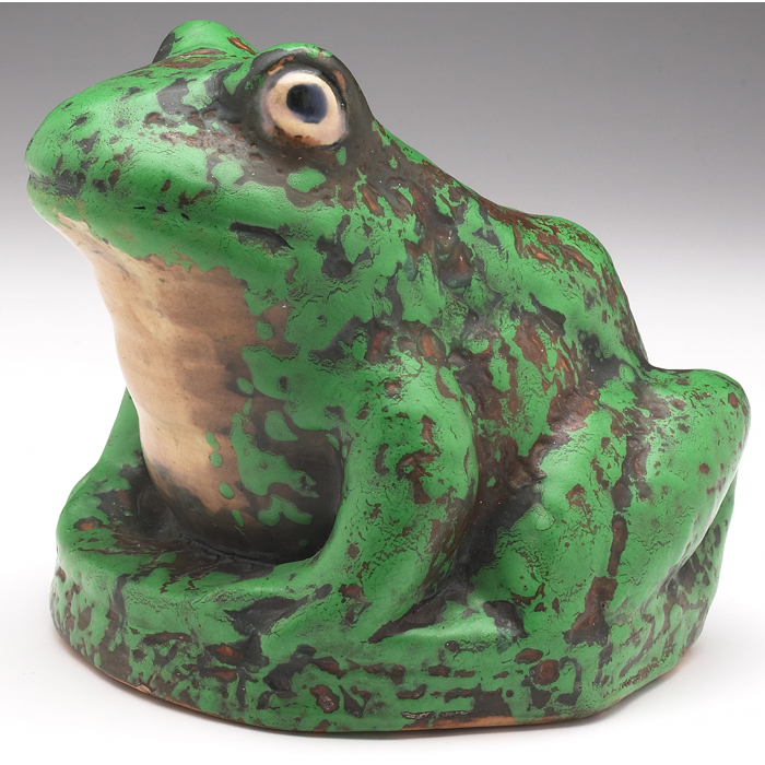 Appraisal: Weller Coppertone figural frog marked w x h minor chip