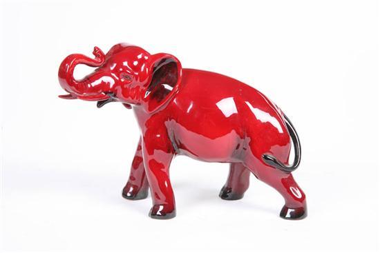 Appraisal: ROYAL DOULTON FLAMBE' ELEPHANT Circa 's h