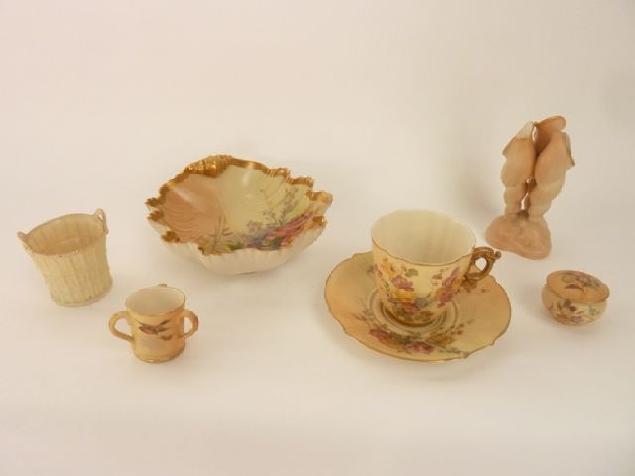 Appraisal: A collection of Royal Worcester wares including a dish of