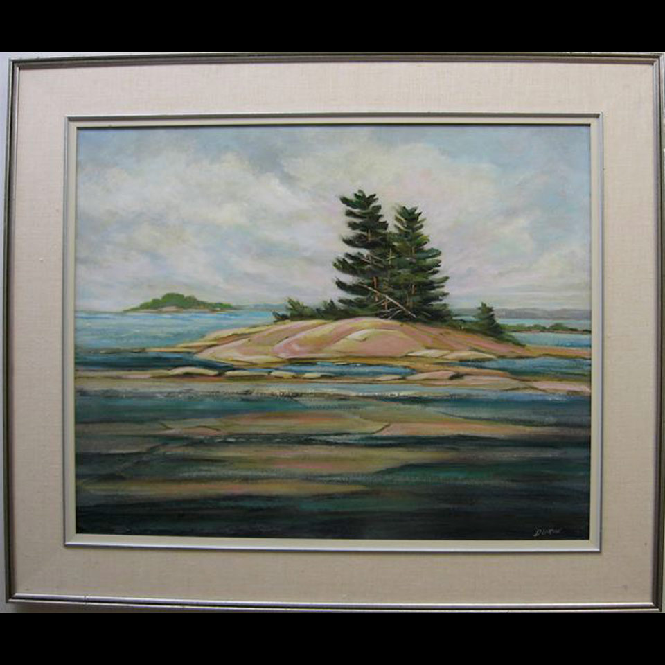 Appraisal: PINE ISLAND GEORGIAN BAY SALLY DURIE - CANADIAN OIL ON