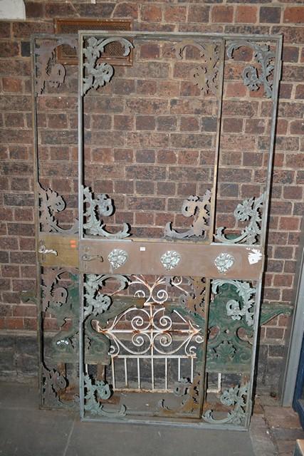 Appraisal: A PAIR OF FRENCH STYLE IRON DOOR FRAMES A PAIR