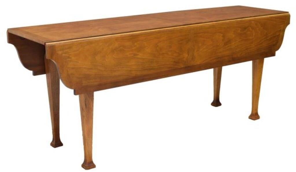 Appraisal: English wake table possibly Yew wood long rectangular top with