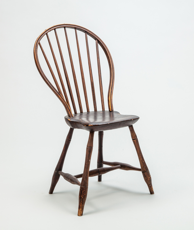 Appraisal: HOOP-BACK WINDSOR SIDE CHAIR x x in Estimate -