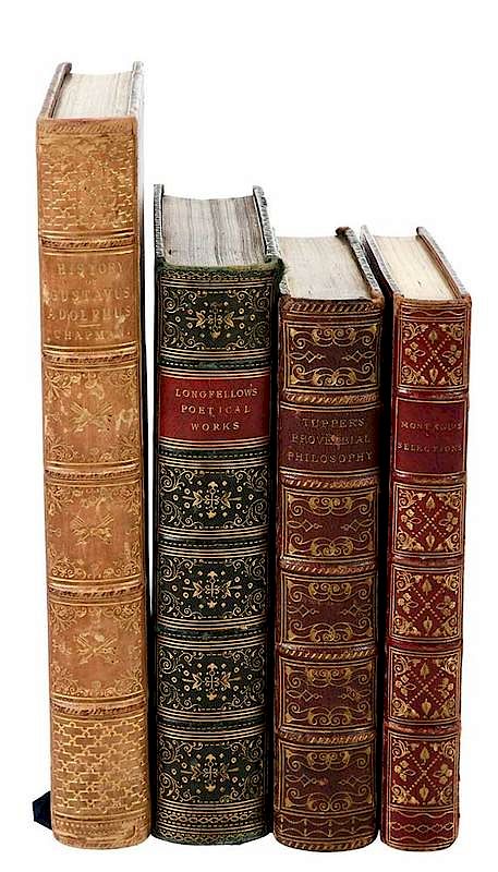 Appraisal: Group of Fore-Edge Painting Books four titles Montagu's Selections by