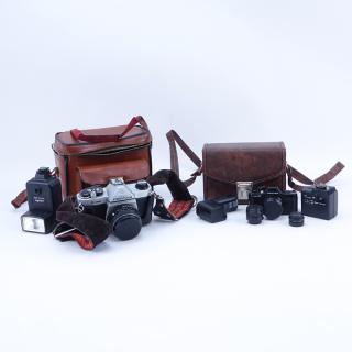 Appraisal: Grouping of Pentax K and Pentax Auto Film Cameras in