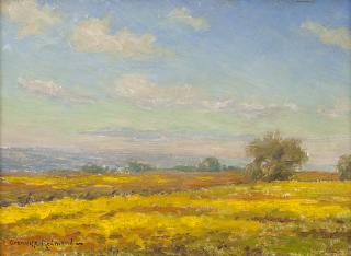 Appraisal: Granville Redmond Sunny day over poppy-filled landscape signed lower left