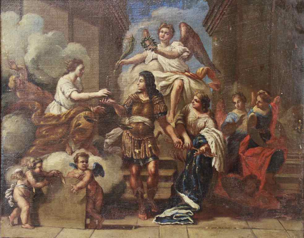 Appraisal: MANNER OF CHARLES LE BRUN L'APOTHEOSE DU ROI SOLEIL Oil