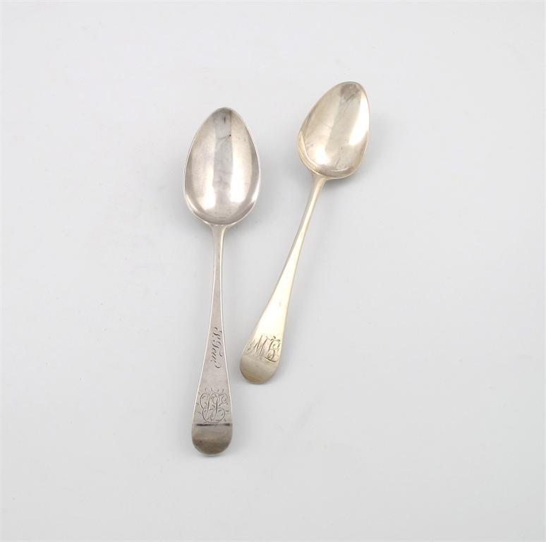 Appraisal: A George III silver Old English pattern tablespoon