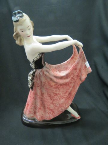 Appraisal: Goldscheider Art Deco Ceramic Figurine of a dancer excellent