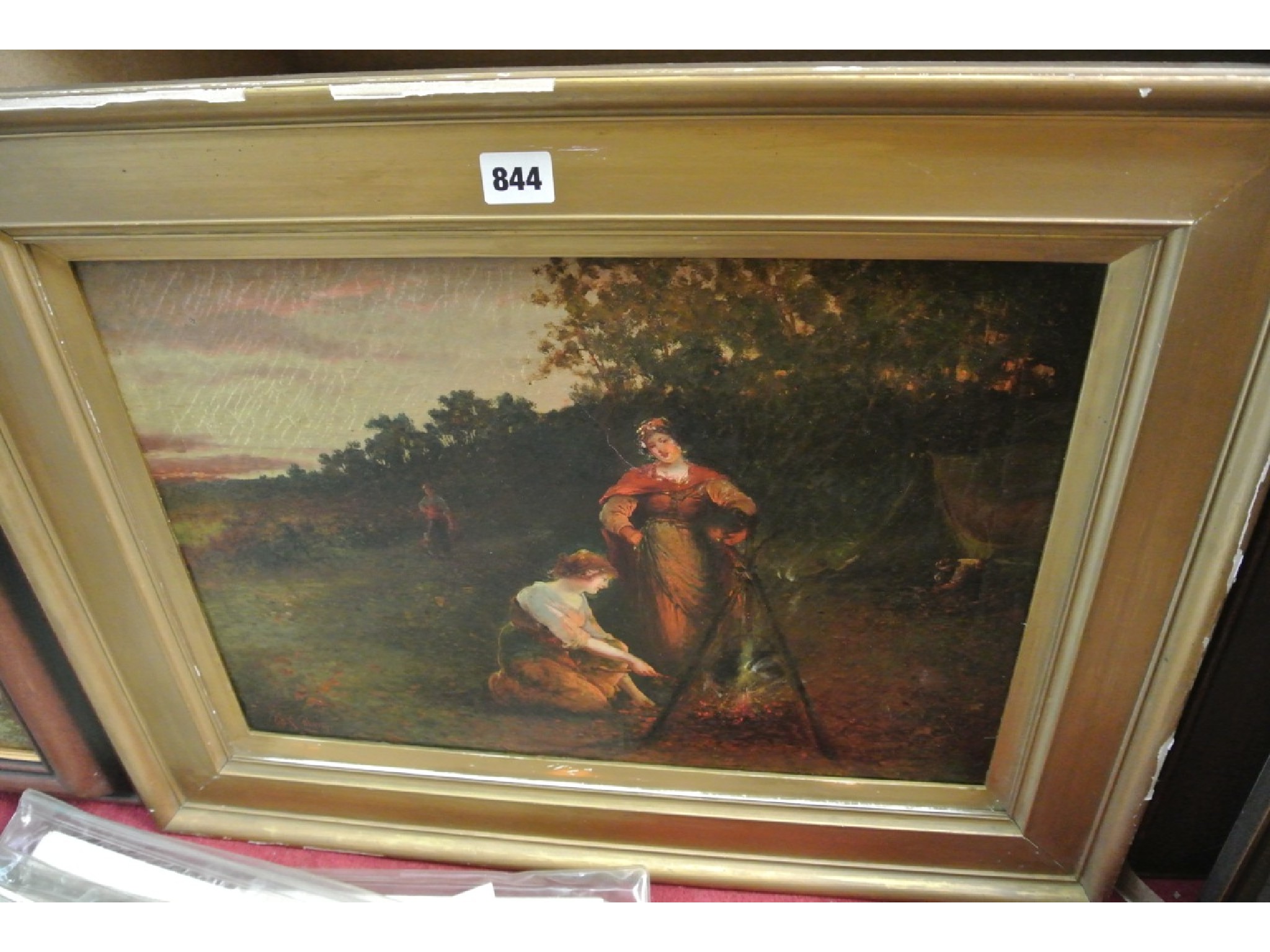 Appraisal: An early th century oil painting on canvas by James