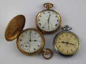 Appraisal: A mixed lot comprising three pocket watches including an Ingersoll