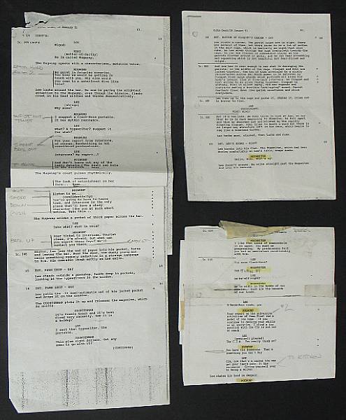 Appraisal: BURROUGHS WILLIAM S amp DAVID CRONENBERG Naked Lunch Photocopied manuscript