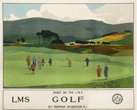 Appraisal: WILKINSON Norman PRI GOLF LMS lithograph in colours c condition