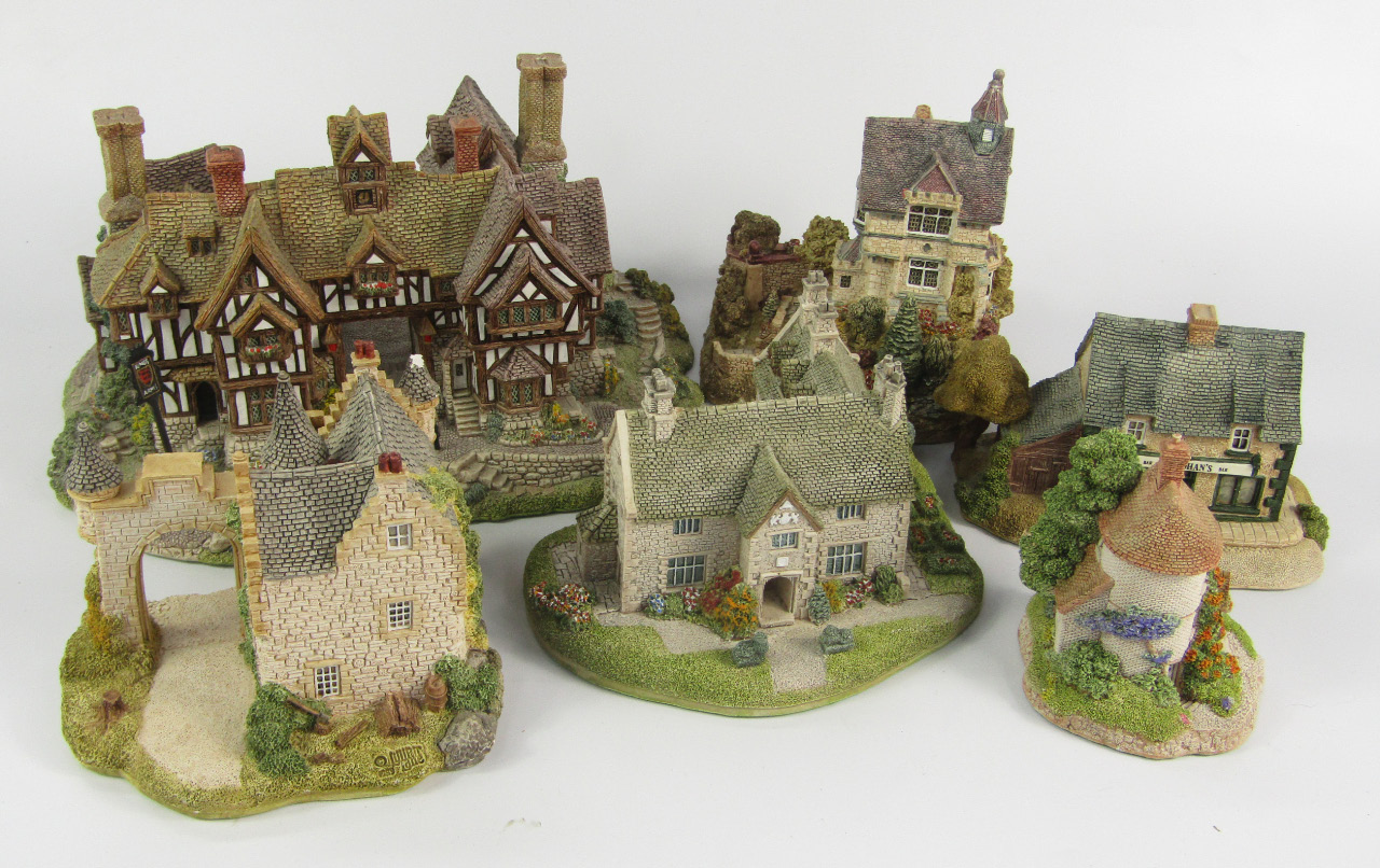 Appraisal: Lilliput Lane sculptures comprising Tea Caddy Cottage Secret Garden Pat