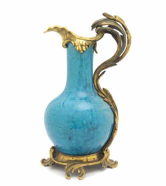 Appraisal: A French Gilt Metal Mounted Chinese Porcelain Vase in the