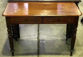 Appraisal: A th century cedar side table with two draws cm