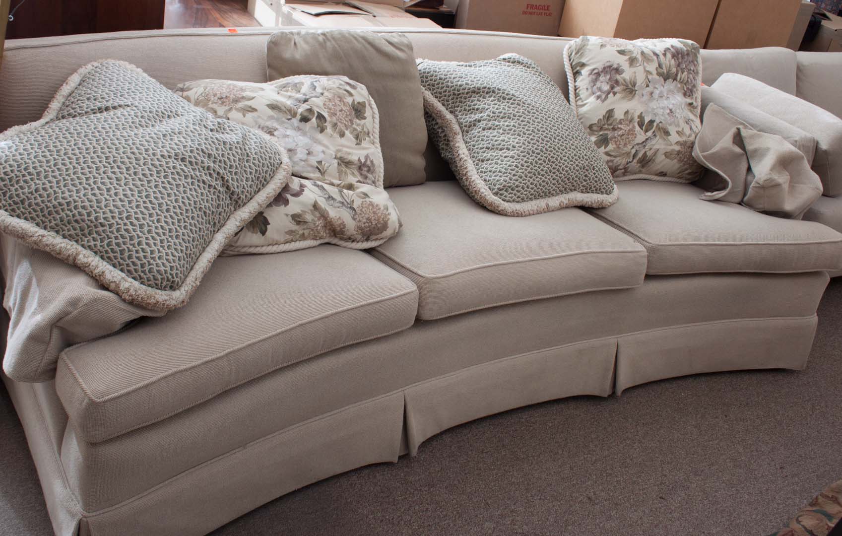 Appraisal: Pair of contemporary upholstered sofas