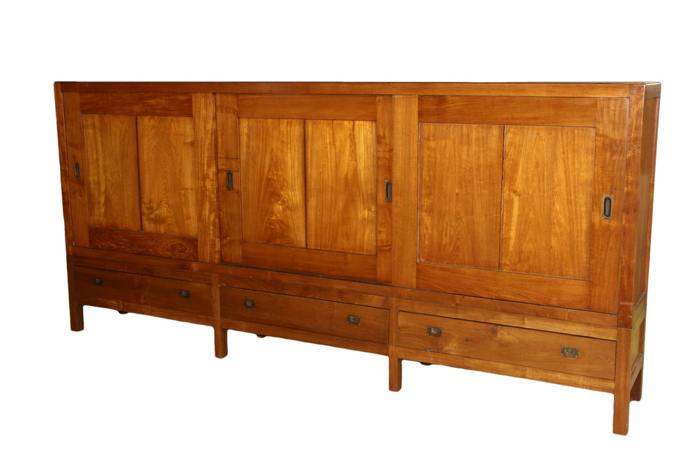 Appraisal: PLANTATION CABINET - Long Low Cabinet in solid teak th