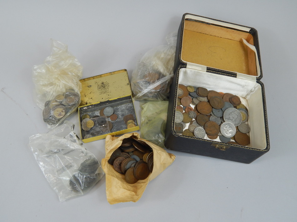 Appraisal: A large quantity of mainly British coins to include a