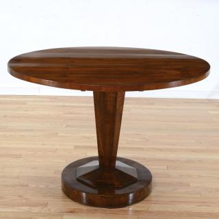 Appraisal: Manner Jules Leleu Deco rosewood center table Manner Jules Leleu