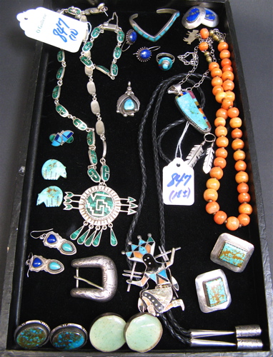 Appraisal: HAND MADE NATIVE AMERICAN AND SOUTWEST JEWELRY approximately pieces Taxco