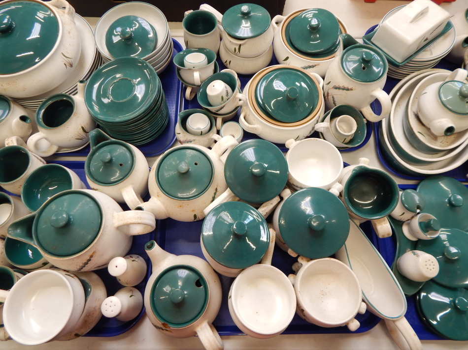 Appraisal: A large quantity of Denby Greenwheat pattern stoneware to include