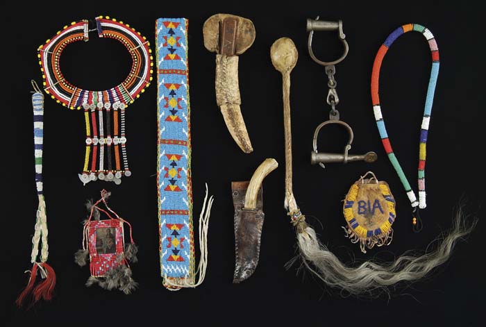 Appraisal: LOT OF MISCELLANEOUS INDIAN STYLE OBJECTS Consists of a fully