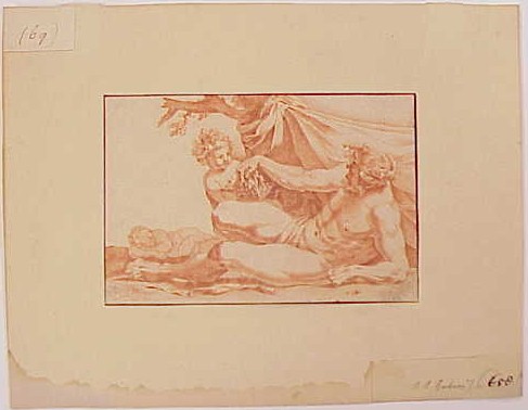 Appraisal: School studio of Peter-Paul Rubens Silenus and a cherub red