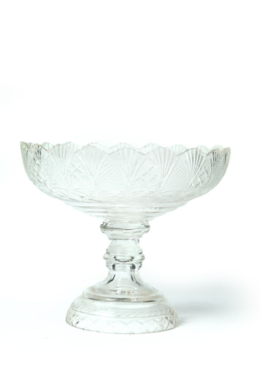 Appraisal: CUT GLASS COMPOTE Attributed to Bakewell Pittsburgh mid th century