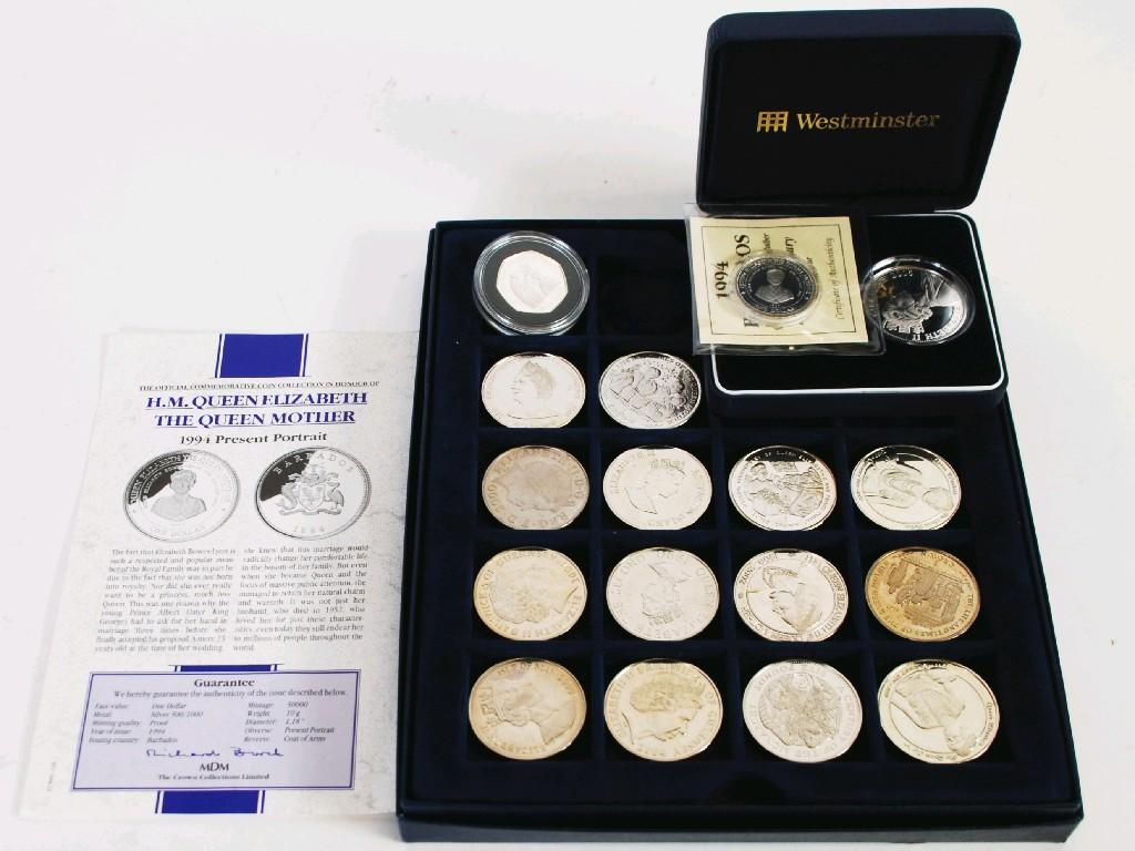 Appraisal: ROYAL MINT SILVER PROOF ONE DOLLAR BARBADOS COMMEMORATIVE COINS with