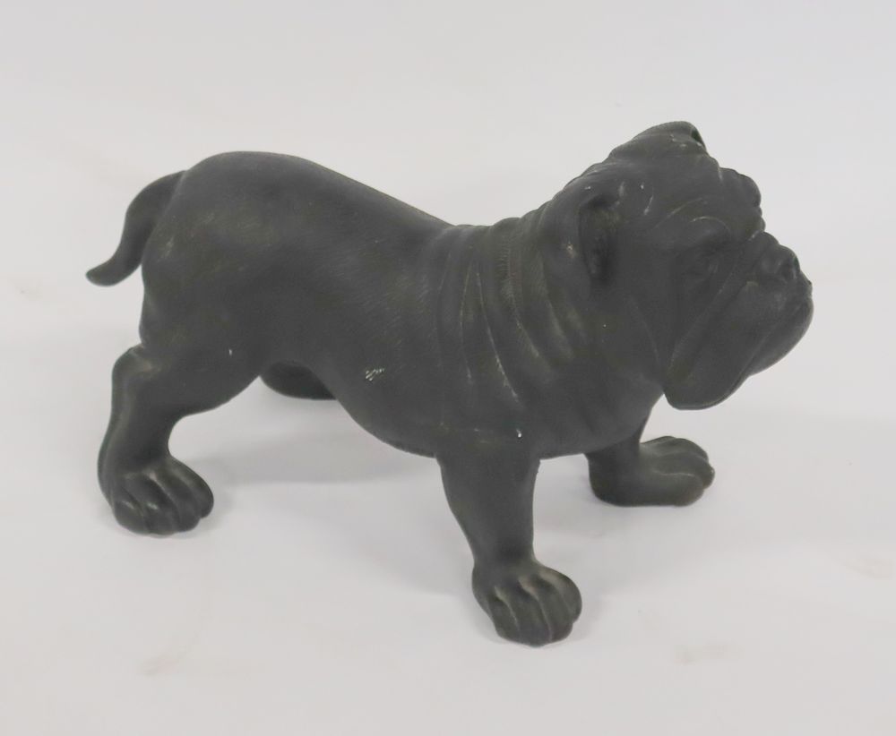 Appraisal: Patinated Cast Metal Bulldog A nice large size and from