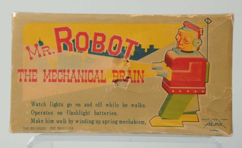 Appraisal: Original Box For Mr Robot The Mechanical Brain Made in