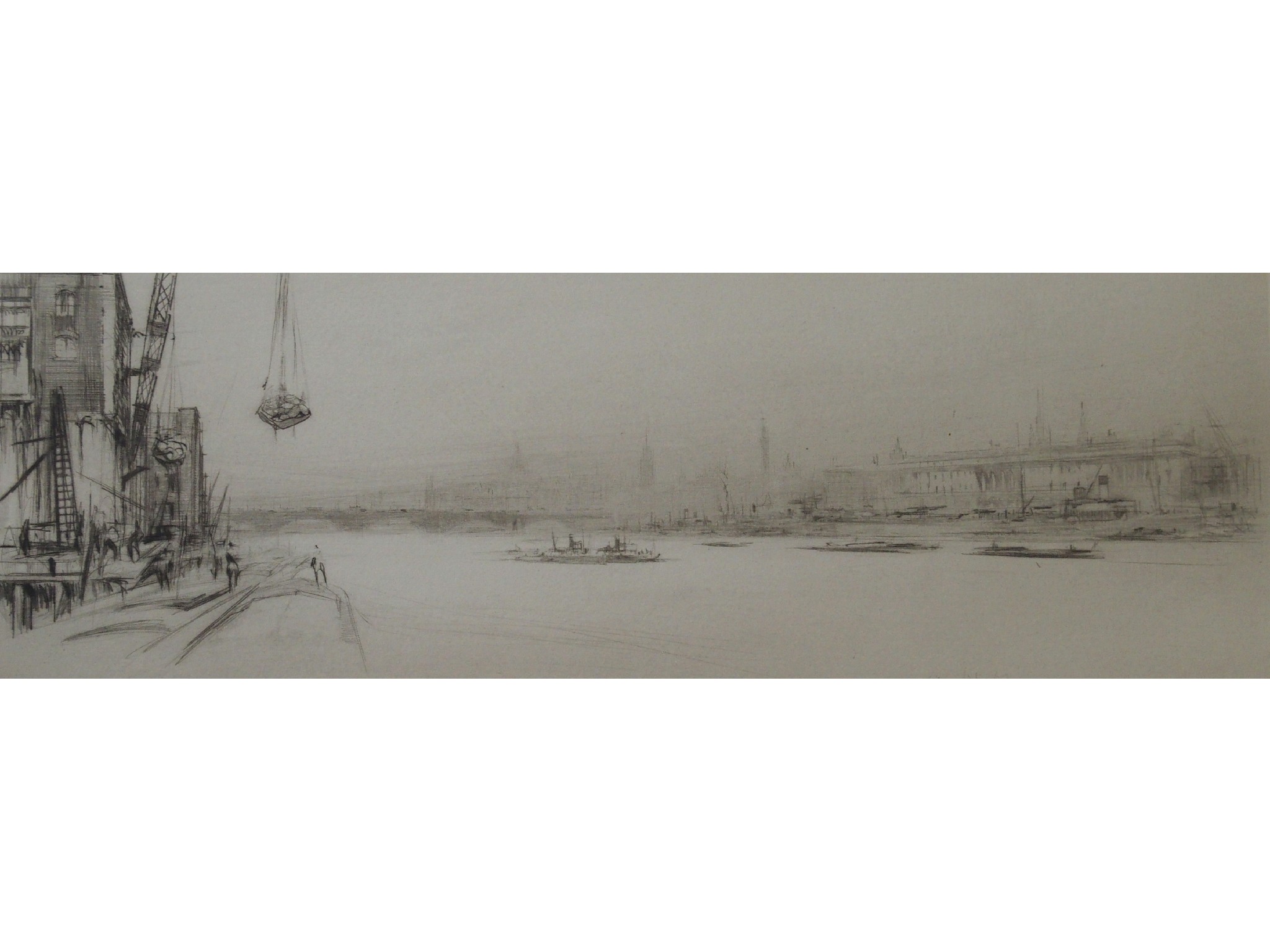 Appraisal: WILLIAM WALCOT RE RBA British - 'THE THAMES' 'THE MERSEY'Etching